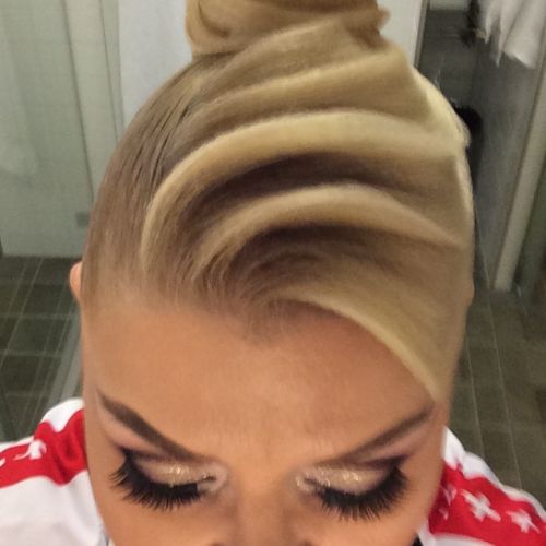 new make-up and hairstyle
