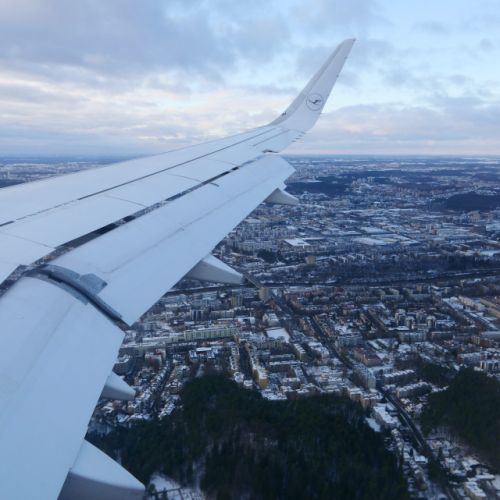 Anflug Vilnius